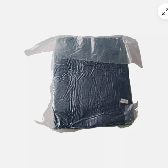 Recyco Super Soft Throw Blanket 50" x 60" Blue Bed Chair Sofa Decor - Picture 2 of 5